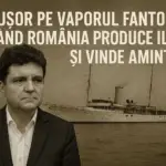 Nicușor Dan în fața iahtului regal Nahlin, cu titlul editorial „România produce iluzii și vinde amintiri”